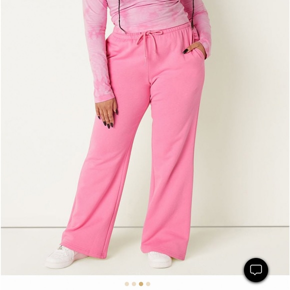 Vs PINK full zip sweatshirt high waist flare pant long sleeve tee dreamy pink - Picture 6 of 11